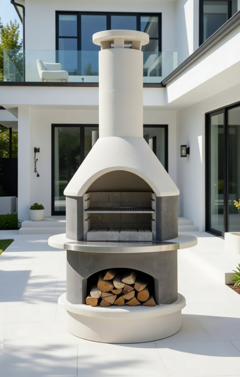 Buschbeck Wellington Masonry Barbecue and Base