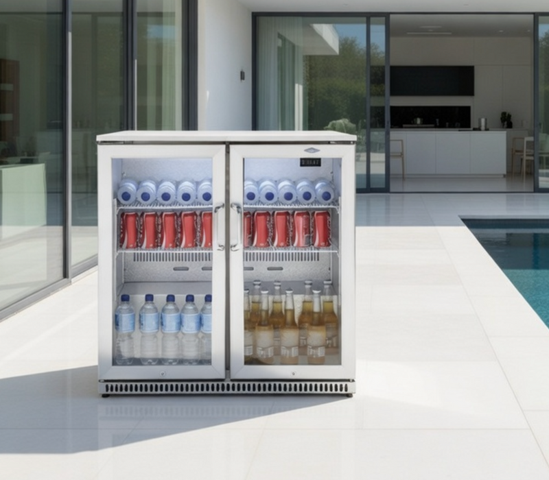 BeefEater Outdoor Double Door Fridge