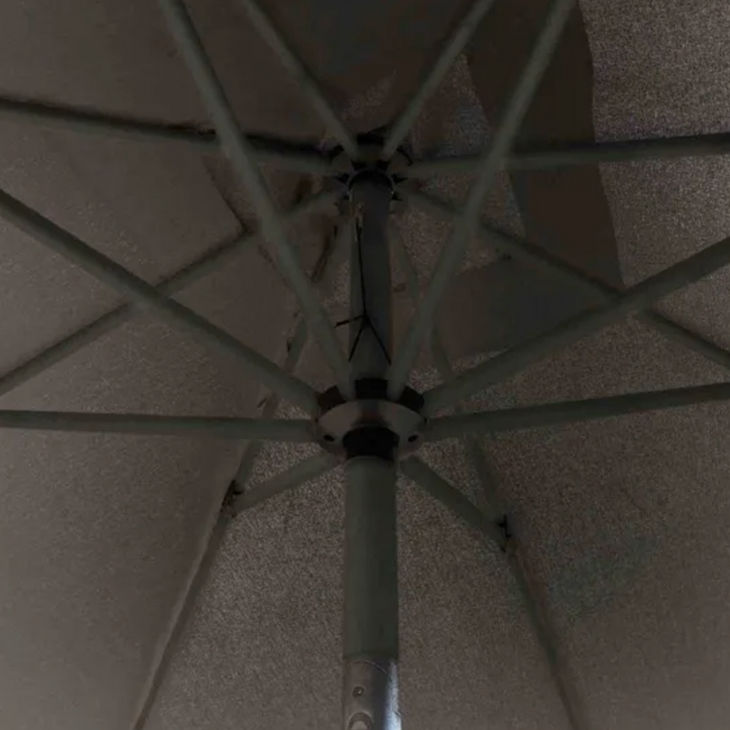 Royce Premium 2.5m Square Parasol LED - Anthracite Frame - Novasun CARBON Canopy & Cover