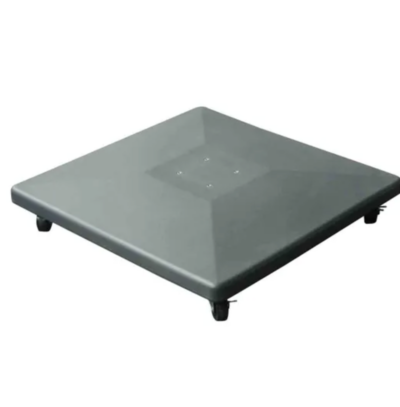 Royce 50kg Plastic Concrete Base with Wheels & Tube - Black