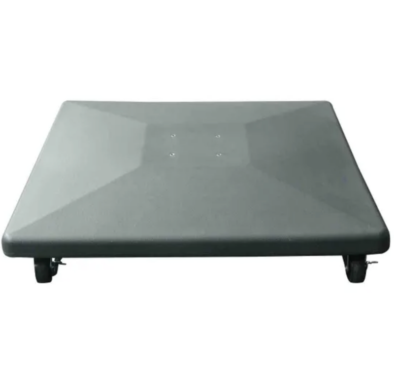 Royce 50kg Plastic Concrete Base with Wheels & Tube - Black