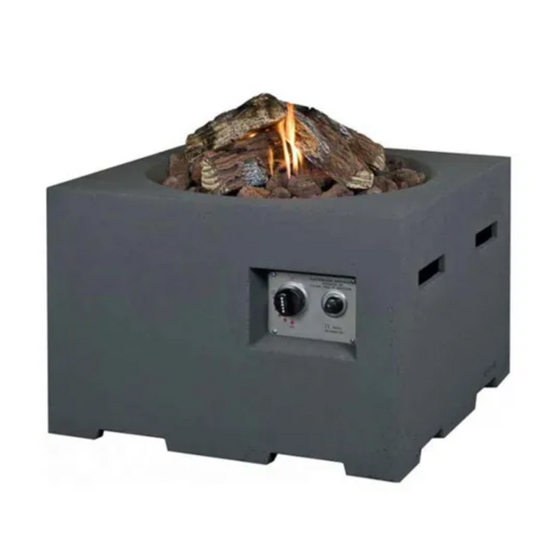 Happy Cocooning Small Square Cocoon Fire Pit - Grey