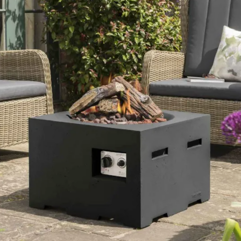 Happy Cocooning Square Cocoon Fire Pit - Grey
