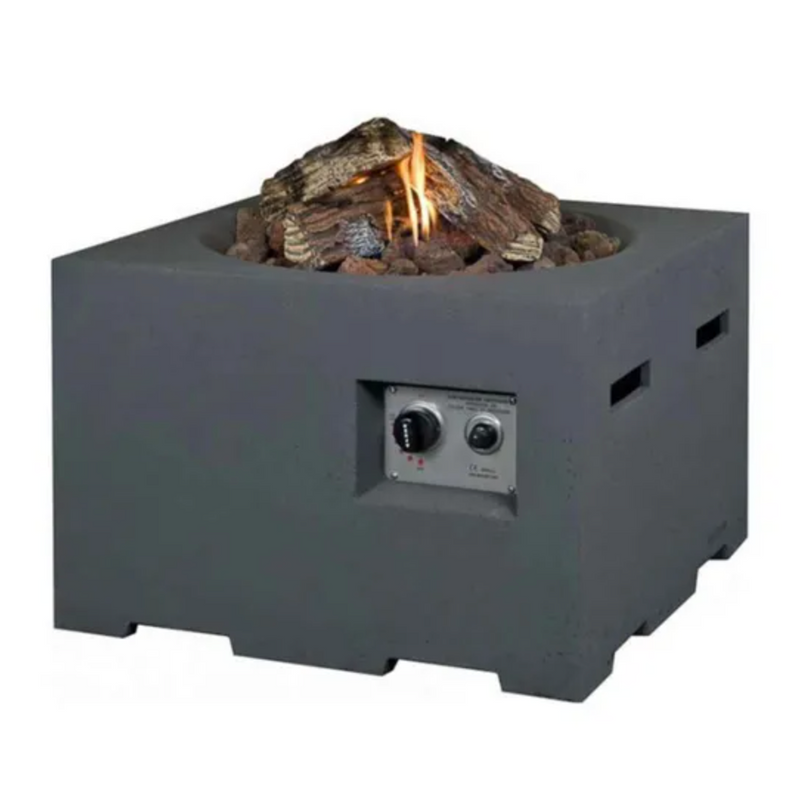 Happy Cocooning Square Cocoon Fire Pit - Grey
