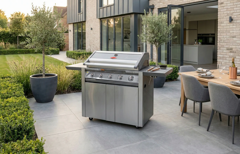 Beefeater 1600S 5 Burner Cabinet Gas BBQ With Side Burner