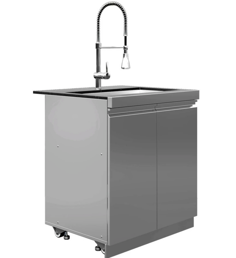 Whistler Outdoor Kitchen 6 Burner BBQ, Sink and Fridge Stanton 5.7m