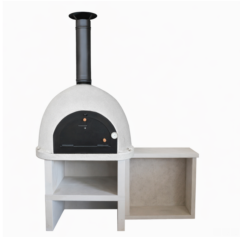 Royal Max Wood Burning Pizza Oven and Side Table 100cm