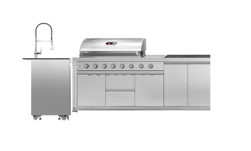 Whistler Outdoor Kitchen 6 Burner BBQ, and Sink