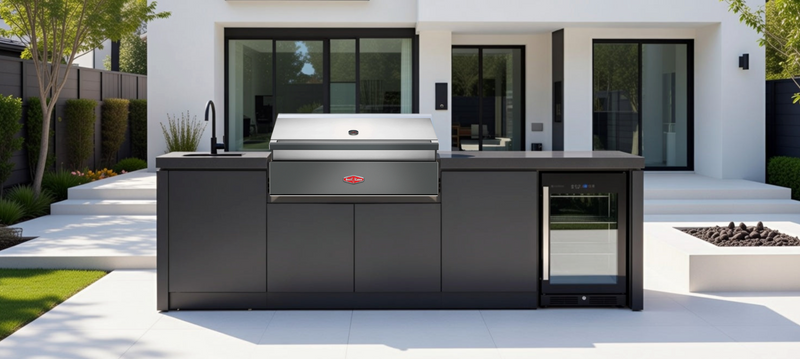 Cabinex Classic Outdoor Kitchen With Beefeater Discovery 1700 5 Burner Gas BBQ | 2.6Meters