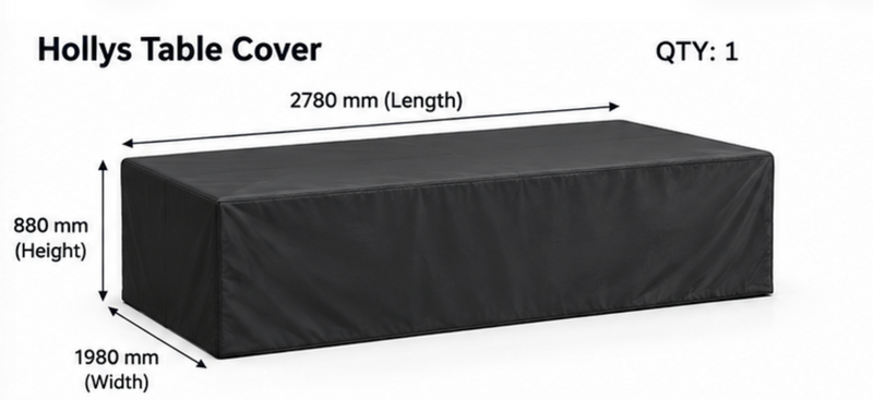 Hollys Table Weather Cover
