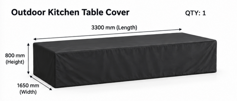 Outdoor kitchen Table Weather Cover