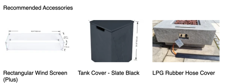 Cape Town Fire Table plus Weather Cover