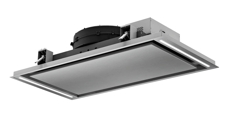 Airforce Silhouette Easy Up 100cm Ceiling Mounted Cooker Hood In White Steel Finish
