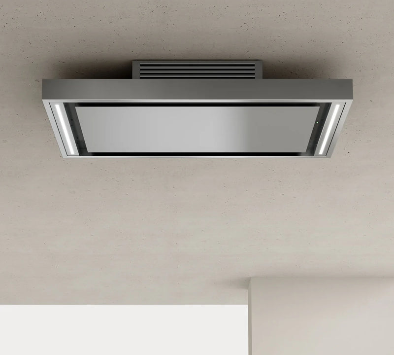 Airforce SILHOUETTE EASYFIT Ceiling Cooker Hood Stainless Steel Finish Remote Controlled