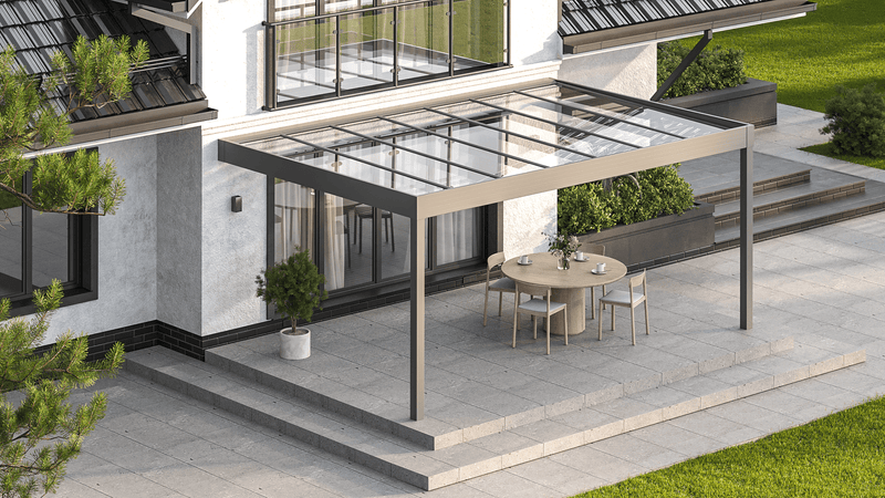 Flat Roof SkyView with Polycarbonate 16mm Width 5m x Depth 4m