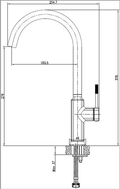 Tap CDA TCC5CU Single lever