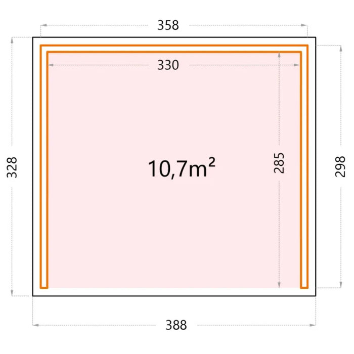 Telluria Singolo 4836 Metal Garden Lounge - 16 x 12 ft