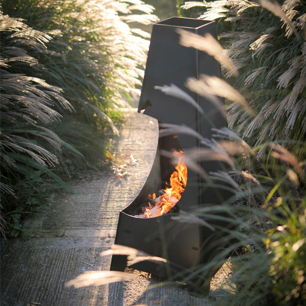 Big Apple Chiminea with Swing Arm BBQ Rack