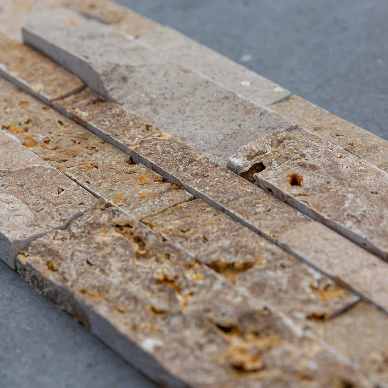 The Alpha Forge Outdoor Kitchen Whistler Burford 5 Burner Gas BBQ | 300cm Tuscany Beige Interlocking Travertine