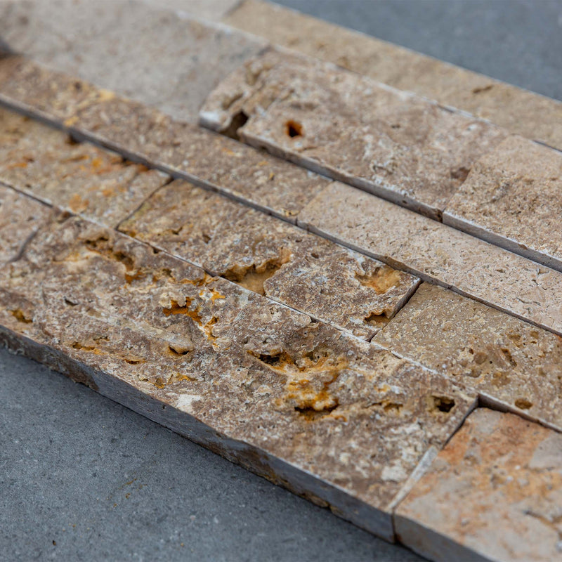 The Alpha Forge Outdoor Kitchen Whistler Burford 5 Burner Gas BBQ | 300cm Tuscany Beige Interlocking Travertine