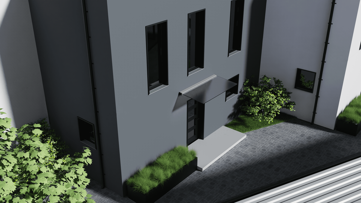 Door Canopy Width 2m x Depth 1m