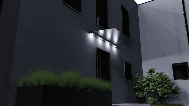 Door Canopy Width 2m x Depth 1m