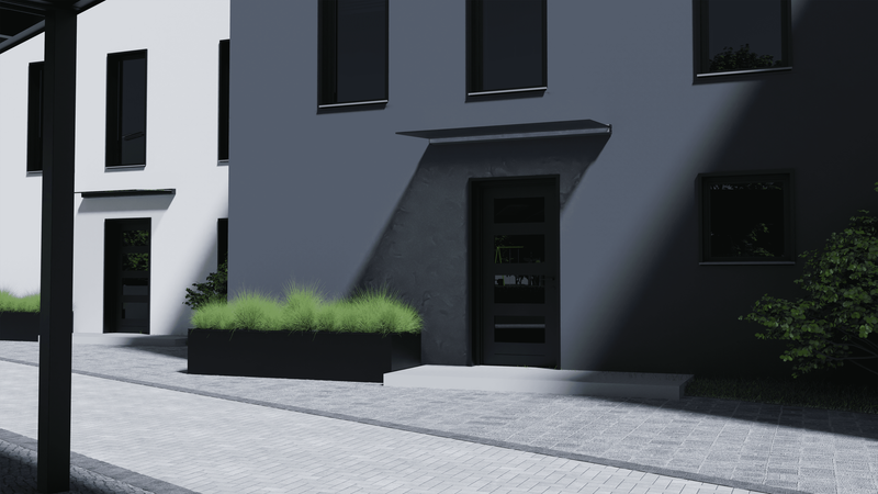 Door Canopy Width 2m x Depth 1m