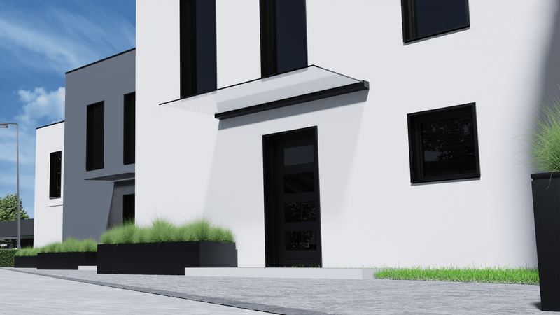 Door Canopy Width 2m x Depth 1m