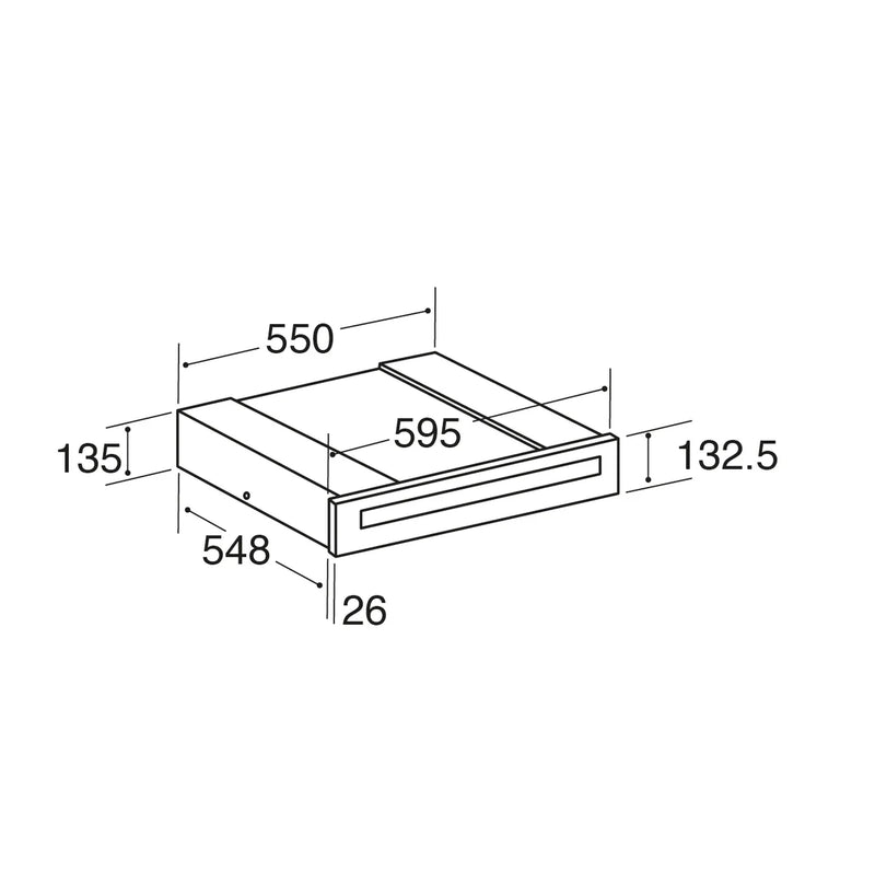 CDA VW153SS Push-push warming drawer