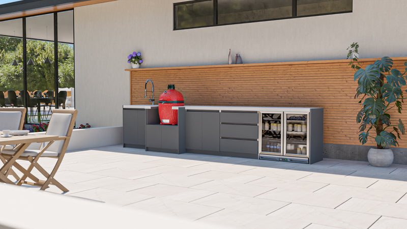 Whistler Fairford Grey Outdoor Kitchen | 4.2M Full-Length