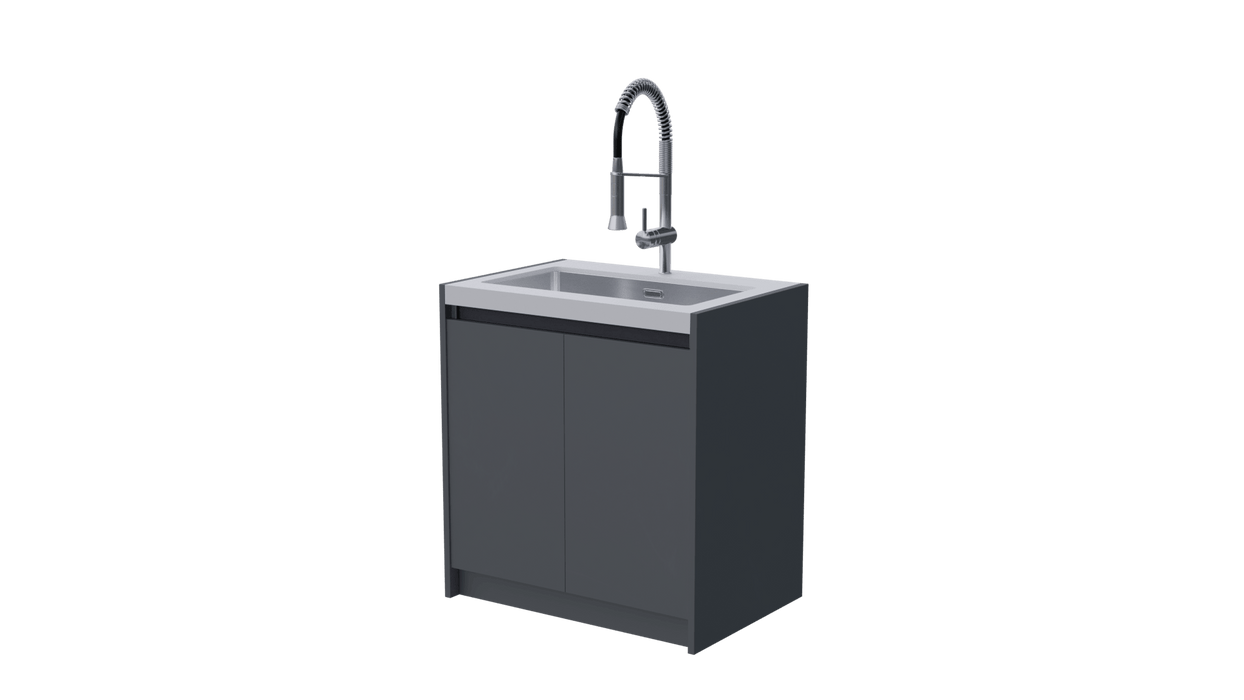 Whistler Fairford Outdoor Kitchen Grey Sink 80cm