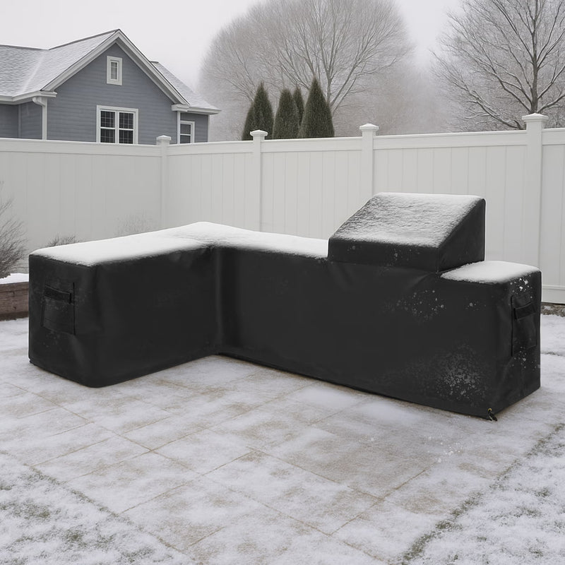 L-Shaped Outdoor Kitchen Weather Cover 2meter x 2 meter