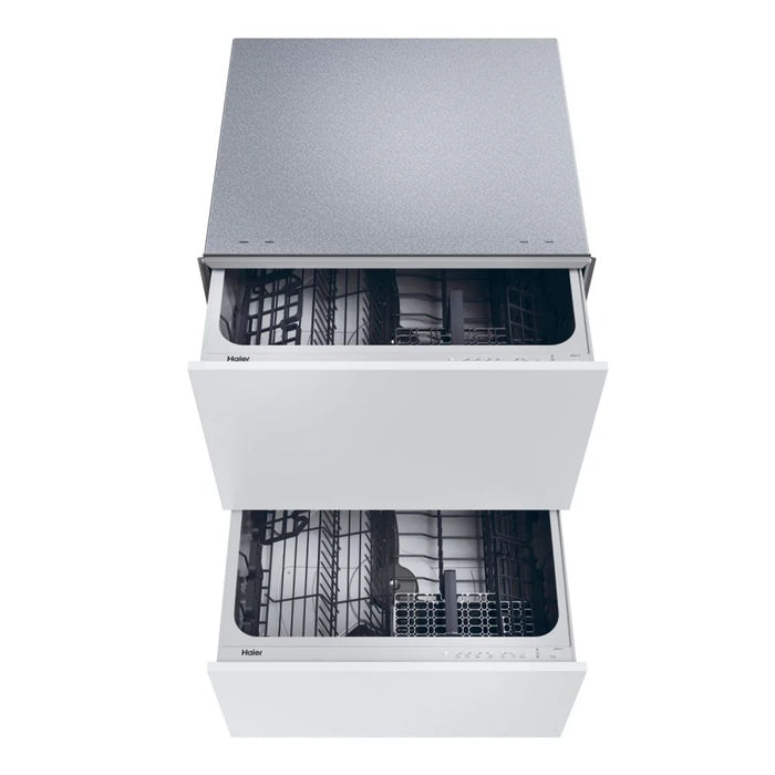 Panel Ready Haier XDD 66E5LS-80 Double Drawer Fully Integrated 6-Place Setting Dishwasher