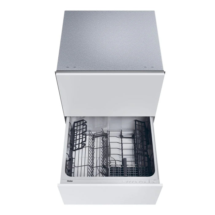 Panel Ready Haier XDD 66E5LS-80 Double Drawer Fully Integrated 6-Place Setting Dishwasher