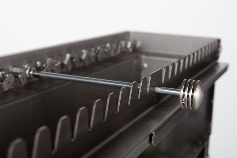 Rossofuoco Stainless Steel Barbecue for Skewers or “Arrosticini” - Charcoal fired