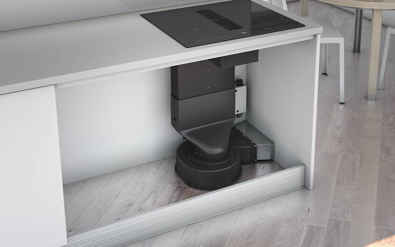 Airforce Aspira Baby 60cm downdraft Bridgeable Touch Control Induction hob