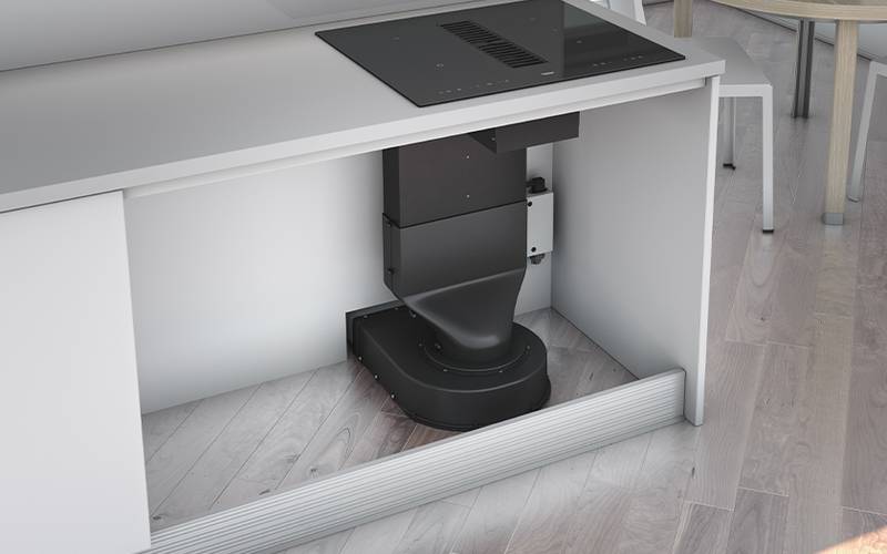 Airforce Aspira Baby 60cm downdraft Bridgeable Touch Control Induction hob