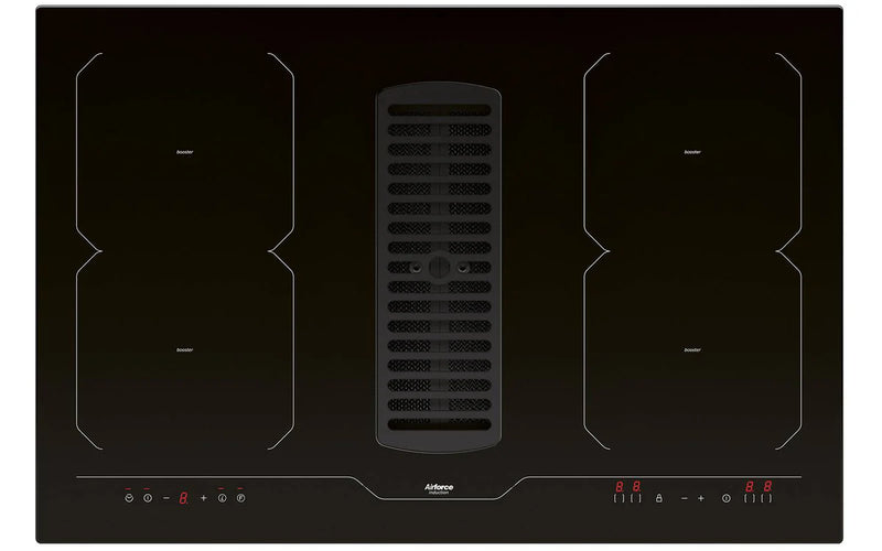 Airforce Centrale Essence 78cm Induction Hob with Central Downdraft and Touch control