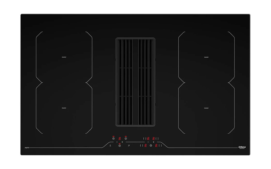 Airforce Centrale Essence 86cm Induction Hob with Central Downdraft and Touch control
