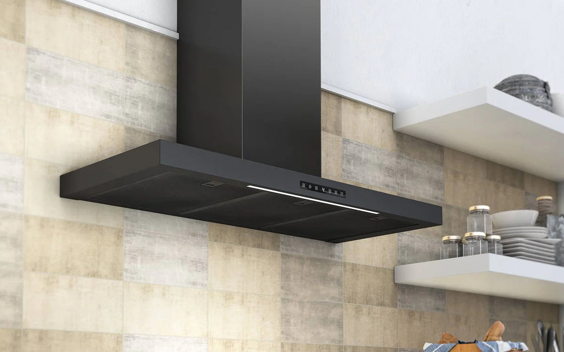 Airforce B-OX TSE 90cm Wall Mounted Cooker Hood Touch Control LED Light stripe-Black