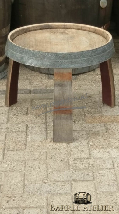 Wine Barrel Oak Table "Brandy" - Untreated