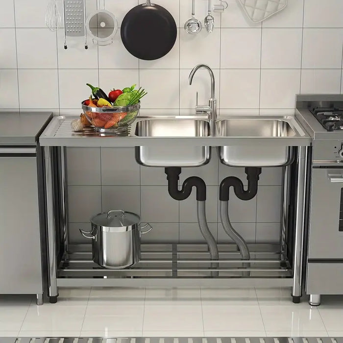 Sink Double Bowls Stainless Steel