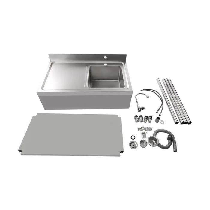 Stainless Steel Sink With One Basin Plus Tap