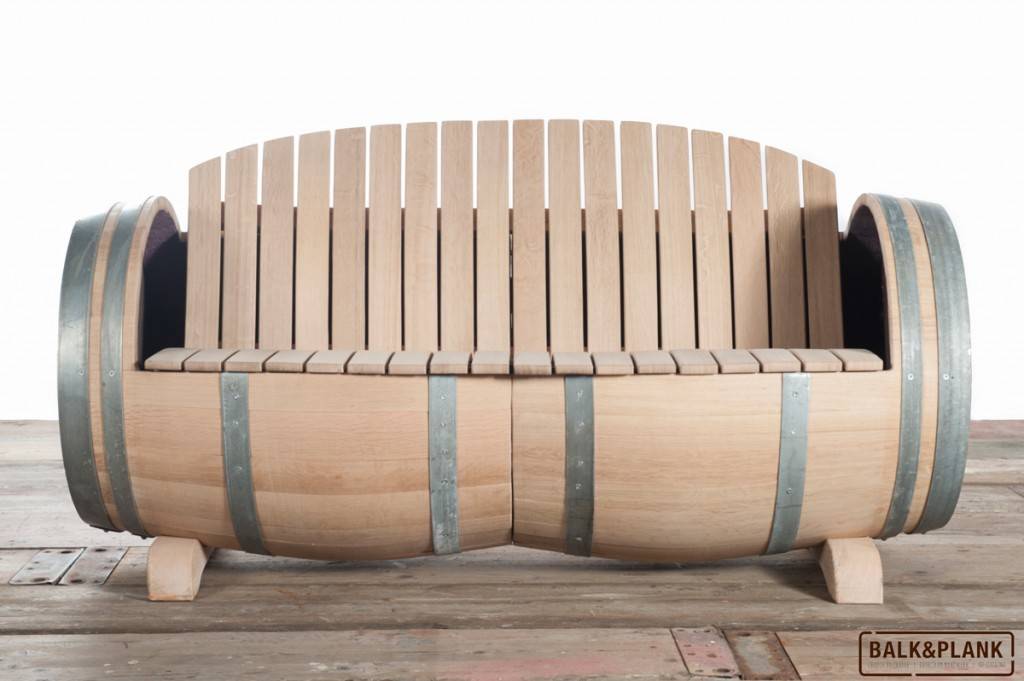 Wine Oak Barrel Lounge "Ruby" - Untreated XXL 1.5M