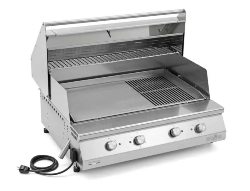 Pianeta Grill - Electric Fry Top 750 built-in with lid and teppanyaki plate