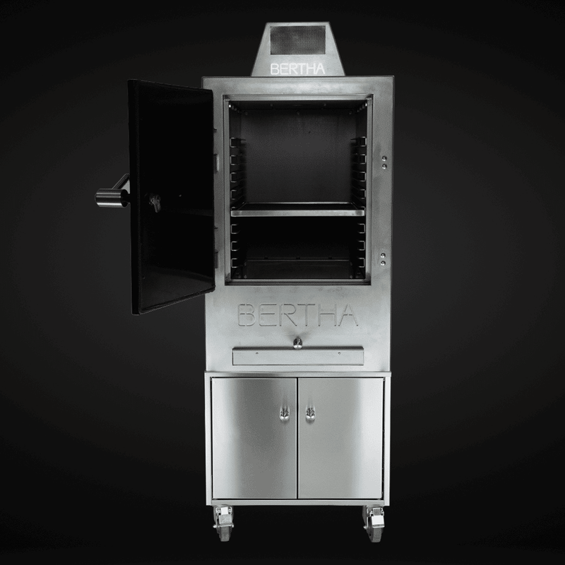 Bertha Commercial & Residential Charcoal Oven and Smoker Grill - Red