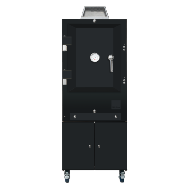 Bertha Commercial & Residential Charcoal Oven and Smoker Grill - Black