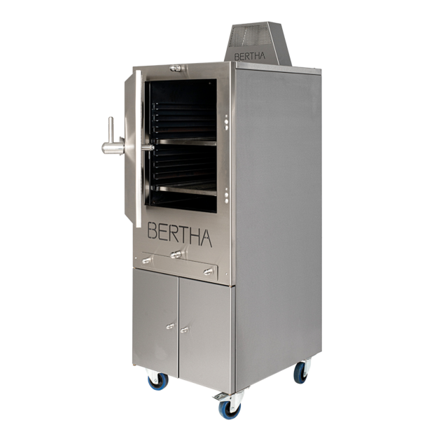 Bertha Commercial & Residential Charcoal Oven and Smoker Grill - Black