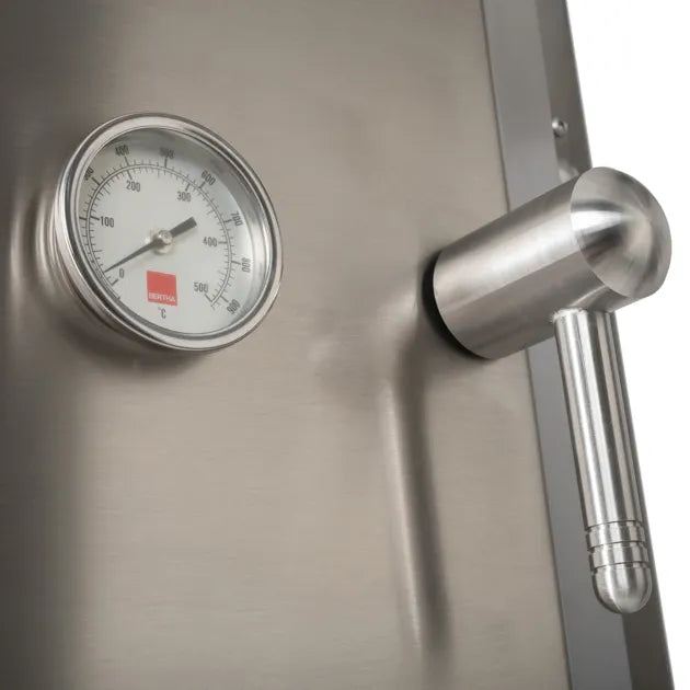 Bertha Commercial & Residential Charcoal Oven and Smoker Grill - Black