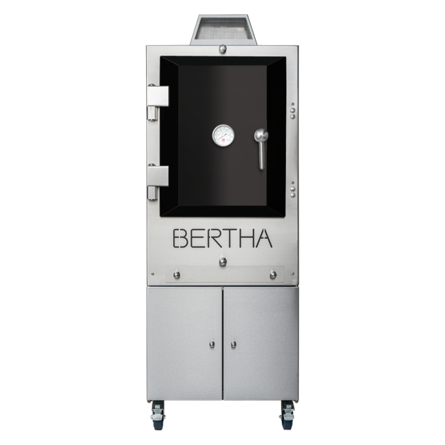 Bertha Commercial & Residential Charcoal Oven and Smoker Grill - Black